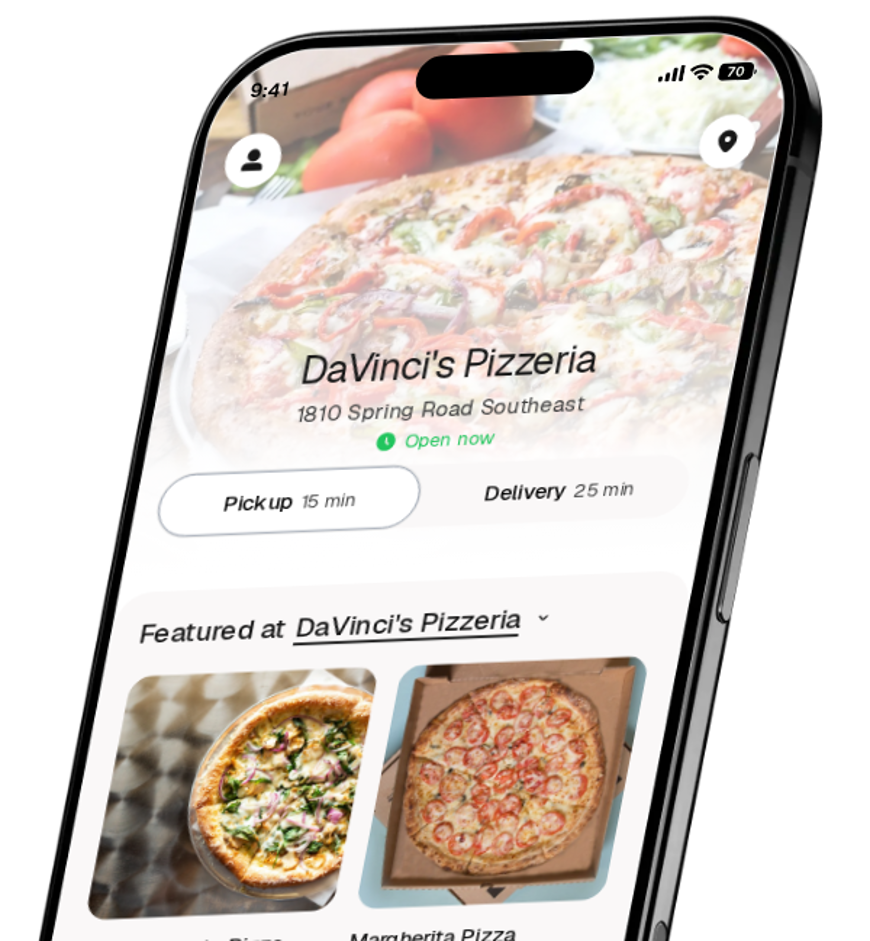 DaVinci's Pizzeria app preview