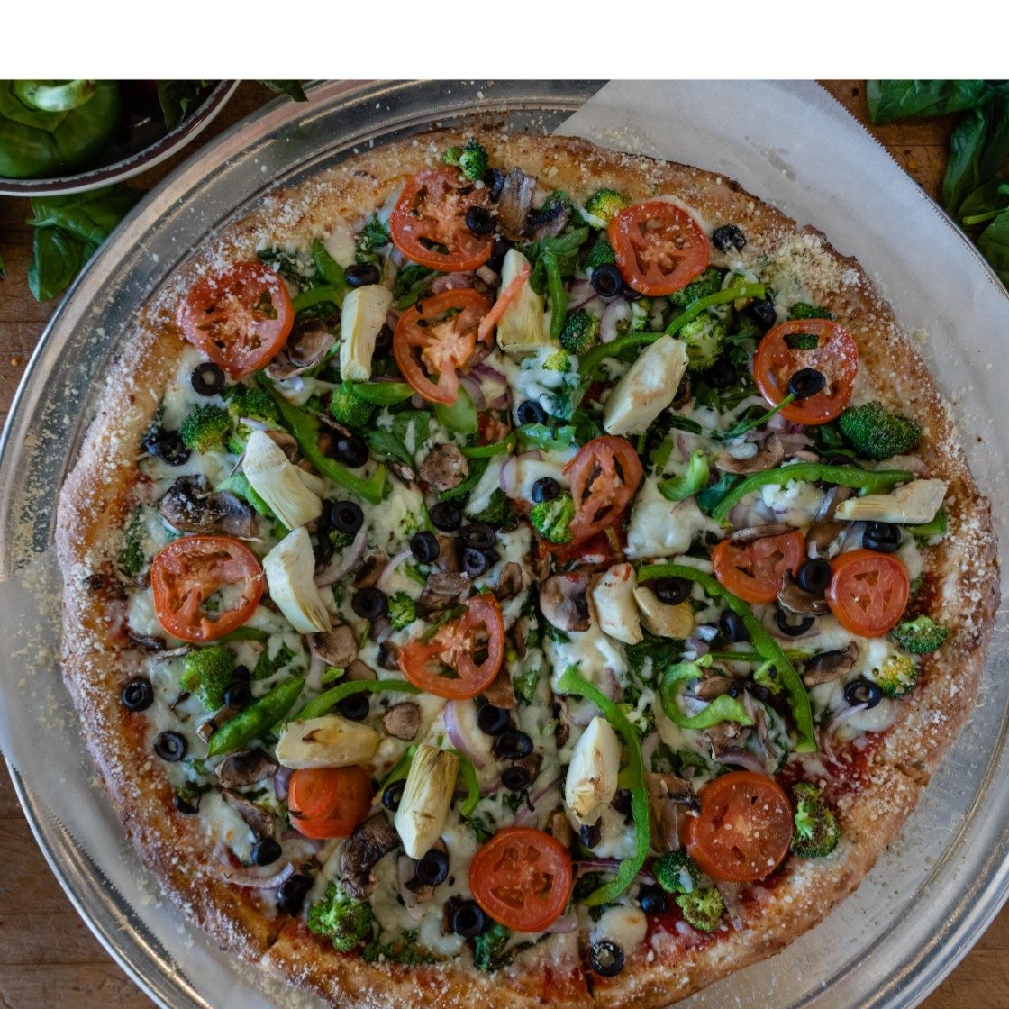 Veggie Deluxe Pizza.