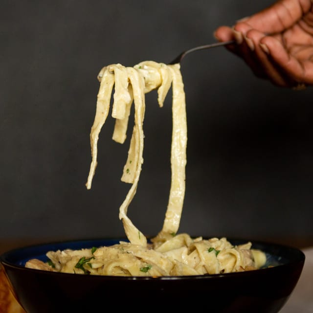 Fettuccine Alfredo.