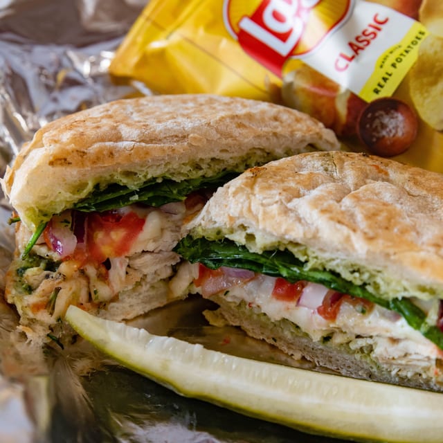 Chicken Pesto Sandwich.