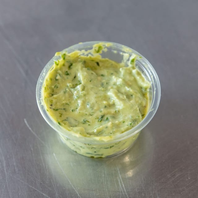 Side of Pesto Cream Sauce.